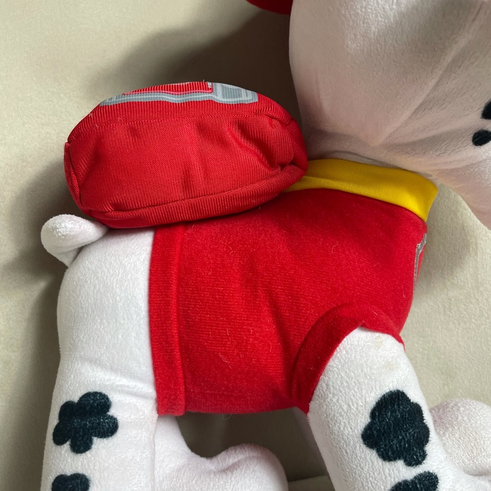 Nickelodeon Paw Patrol Marshall Stuffed Animal Plush Dog Fireman Large - Picture 7 of 11